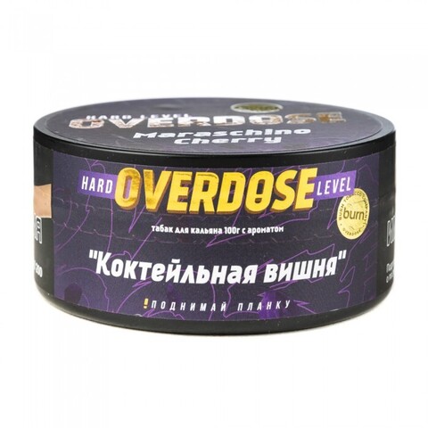 М. Табак для кальяна Overdose Коктейльная вишня, 100г.