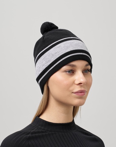 Лыжная шапка c шерстью Nordski Tone Stripe black