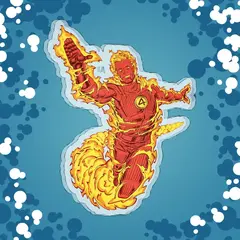 Акриловый стенд "F4: Johnny Storm/Human Torch"