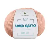Пряжа Lana Gatto Baby soft 14621 розовый песок