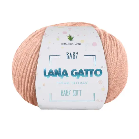 Пряжа Lana Gatto Baby soft 14621 розовый песок