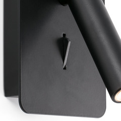 SUAU USB C Черный настенный светильник для чтения USB C LED 3W
