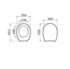 VitrA 115-003-001 Сиденье для унитаза дюропласт