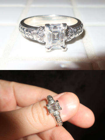 SYMPTOM Кольцо Prism (муассанит 1ct)