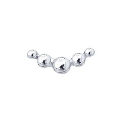 Серьга ламбрет BUBBLE для пирсинга в ухо из серебра