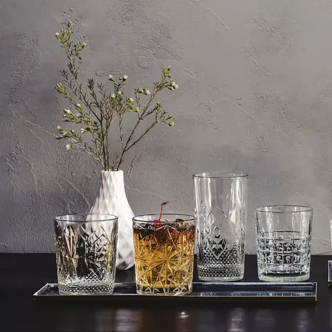 Набор из 4 стаканов для виски STONE DOF 390 мл Bartender BORMIOLI ROCCO арт. 666218GRS021990