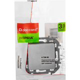 Переключатель одноклавишный - Legrand Inspiria - 10АХ 250В безвинтовые зажимы - алюминий — фото 2