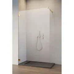 Radaway 1012115-09-01 Душевое ограждение Essenza Pro 8 Gold Walk-In 115*200 прозрачное 8 мм золото фото