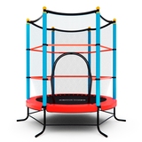 Батут детский DFC SMRKIDS 55" с сеткой, RED фото №5