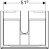 Geberit Xeno2 500.505.43.1 Тумба под раковину, 58x22x46.2см, Серый / Меламин, древесная структура