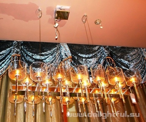 Люстра AXO Light Spillray  18 lamps long