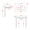 ArtCeram Civitas CIL002 01 00 BI*1 Раковина-консоль подвесная, 90x50, цвет: белый