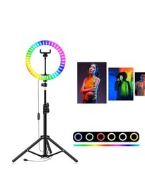 Кольцевая лампа 45 см со штативом и пультом ДУ Ring Fill Light LED MJ18 RGB