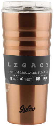 Кружка-термос Igloo из нержавеющей cтали ''Legacy'' 591 мл Copper Кружка-термос Igloo из нержавеющей cтали ''Legacy'' 591 мл Copper