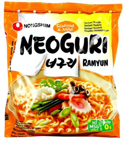 Лапша быстрого приготовления Неогури с морепродуктами, 120 г., Nongshim
