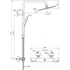 Ideal Standard Ceratherm T50 A7565AA Душевая система в комплекте с термостатическим смесителем