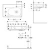 Geberit Citterio 500.546.01.1 Раковина с полкой 75x50см, белый