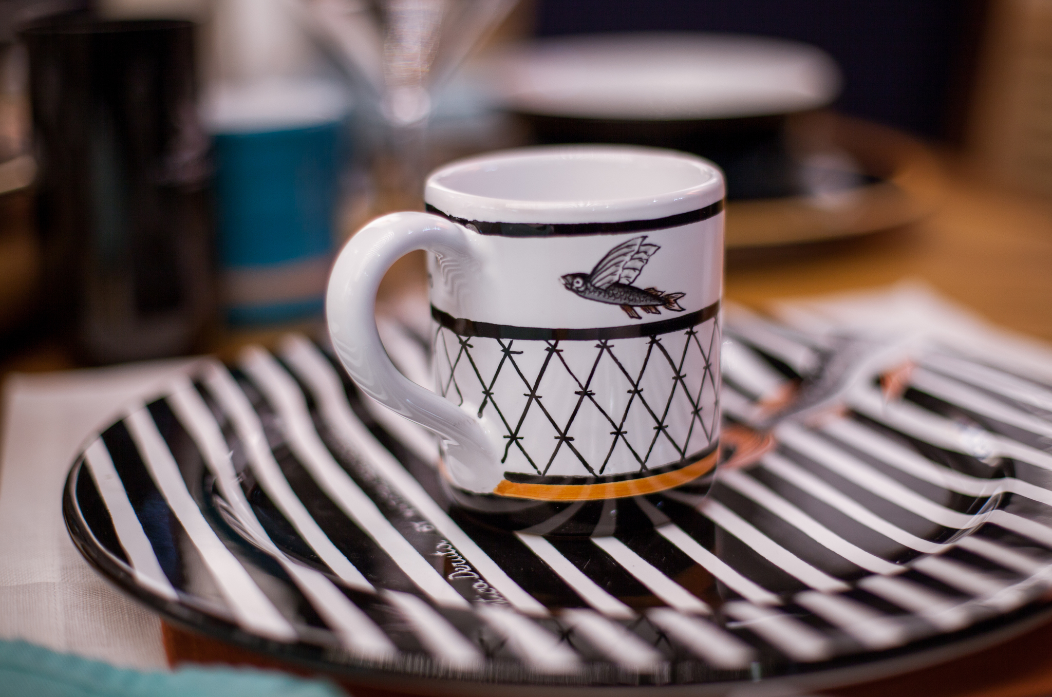 Set of plates Flying Fish collection, 4 pc.
