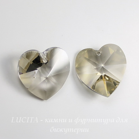 6228 Подвеска Сваровски Сердечко Crystal Silver Shade (18х17,5 мм) ()