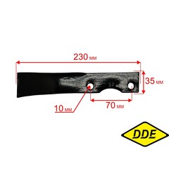 Нож для культиватора DDE V700 II / V750 II Крот/Крот2 , правый (50201-T00601-B01)