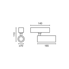 Светильник NESO HOLE-20W 2700K 18 GRADOS черный CASAMBI