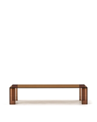 Журнальный столик Adularia из стекла коричневого цвета 140 x 60