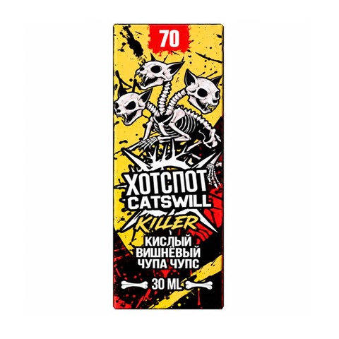Жидкость HOTSPOT x CATSWILL Salt 2% ULTRA 70mg - Кислый вишнёвый Чупа-чупс