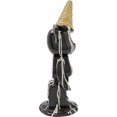 Фигура декоративная Gelato Bear «Мишка с мороженым» 40 см, Чёрный