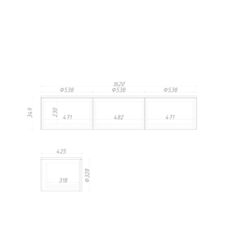 Тумба подвесная ML064