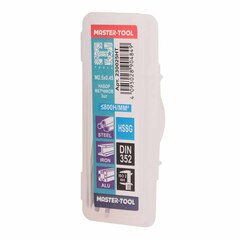 Метчик М 2,5х0,45 (Комплект 3шт) DIN352 HSS-G 6h 40мм a=2,1 H-Tools 230025HT