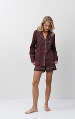 Пижама женская с шортами ARUELLE GEORGETTE | Бордовый