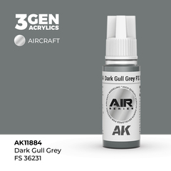 Акриловая краска AK Interactive Dark Gull Grey FS 36231 3GEN AIR, 18мл