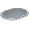 Geberit VariForm 500.758.01.2 Раковина с установкой под столешницу эллиптичекой формы, 55х40 см, без отв. под смеситель, без отв. перелива