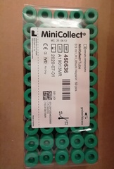 450536 Пробирки MiniCollect с Li (литий) гепарином, для плазмы, 16х43мм, 0,5 мл, 50 шт/уп, Greiner Bio-One GmbH / Грейнер Био-Уан ГмбХ, Австрия