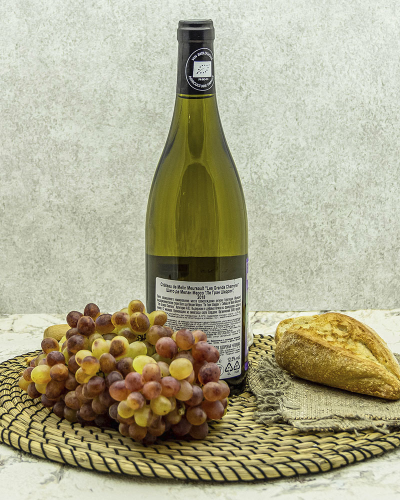 Вино Chateau De Melin Шато де Мелан Мерсо Ле Гран Шаррон Белое Сухое 2018 г.у. 12,5% 0,75 л, Франция