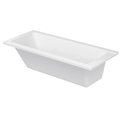 Duravit D-Code 700096000000000 Ванна акриловая 1600х700 мм см, встраиваемая, с 1 наклоном для спины, выпуск в зоне ног, цвет белый фото