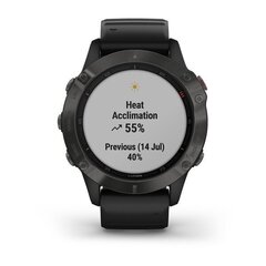 Мультиспортивные часы Garmin Fenix 6 Sapphire with Black Band