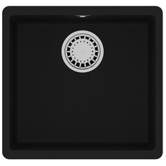 Lemark 9910067 Кухонная мойка Lemark SINARA 440-U подстольного монтажа из кварцгранита цвет: Антрацит фото