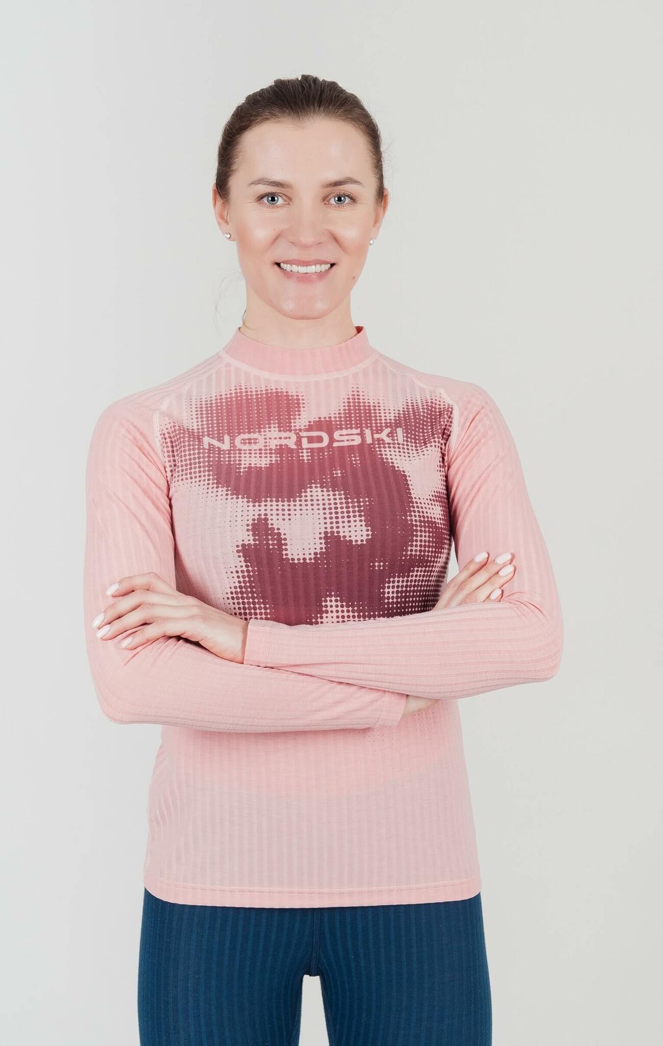 Женский термолонгслив Nordski Light pink