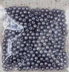 Бусины пришивные, Ø 4 мм, 500 гр