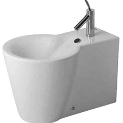 Duravit 274100000 Биде напольное приставное, 640х410 мм, с 1 отв под смеситель, цвет белый фото