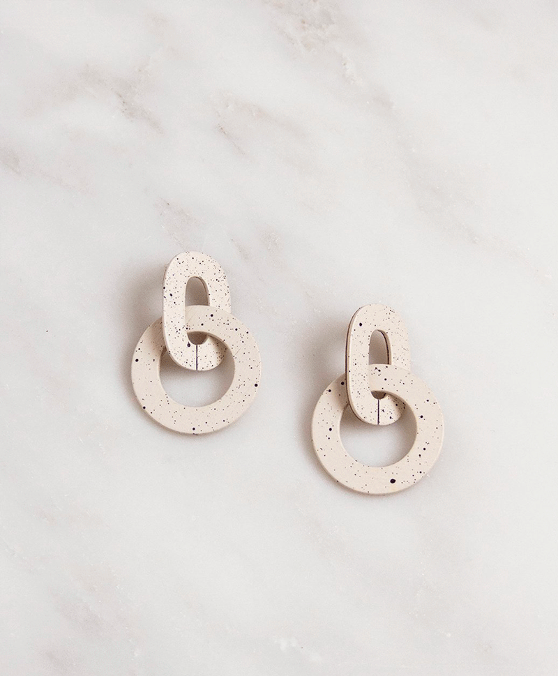 Серьги Orla I Earrings in Eggshell