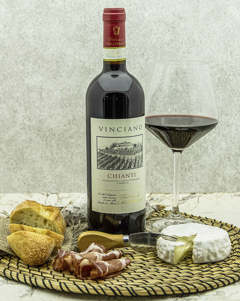 Вино Fattoria di Calappiano Кьянти Виничиано Красное Сухое 14,5% 0,75 л, Италия