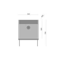 ТУМБА LAGO 54 Ral design 220-70-10