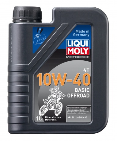 Масло моторное Liqui Moly Motorbike 4T Basic Offroad 10W40 минеральное 1л