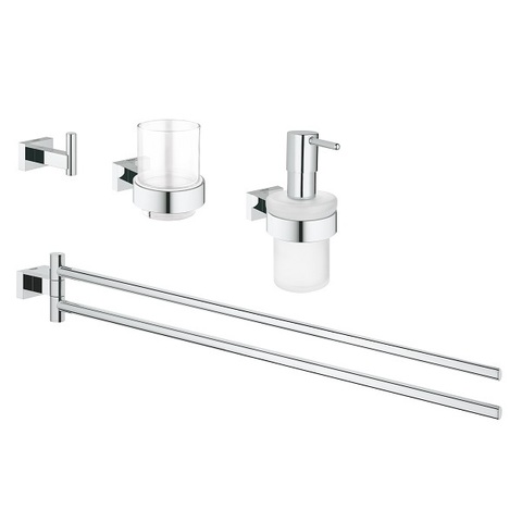 GROHE Essentials Cube 40847001 Комплект аксессуаров для ванной
