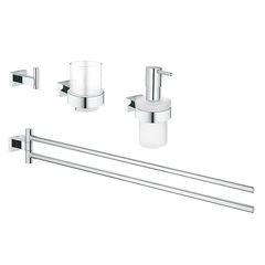 GROHE Essentials Cube 40847001 Комплект аксессуаров для ванной фото