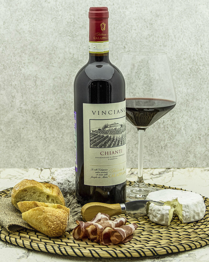 Вино Fattoria di Calappiano Кьянти Виничиано Красное Сухое 14,5% 0,75 л, Италия