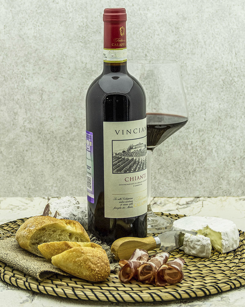 Вино Fattoria di Calappiano Кьянти Виничиано Красное Сухое 14,5% 0,75 л, Италия