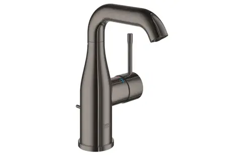 GROHE Essence 24173A01 Смеситель для раковины с донным клапаном, M-Size, темный графит глянец